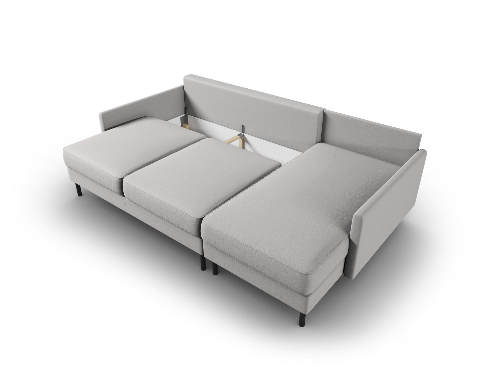 Entdecken Sie das Scott Ecksofa rechts von Micadoni: elegantes 5-Sitzer Sofa mit praktischer Schlaffunktion und grosszügigem Stauraum für Ihr Wohnzimmer!