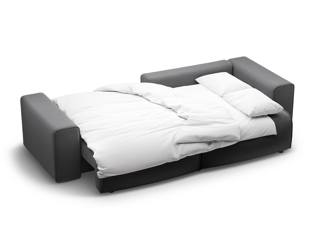 3-Sitzer Ecksofa Victor rechts mit Schlaffunktion und Stauraum in Grey-Paris präsentiert im Onlineshop von KAQTU Design AG. Bettsofa rechts ist von Micadoni