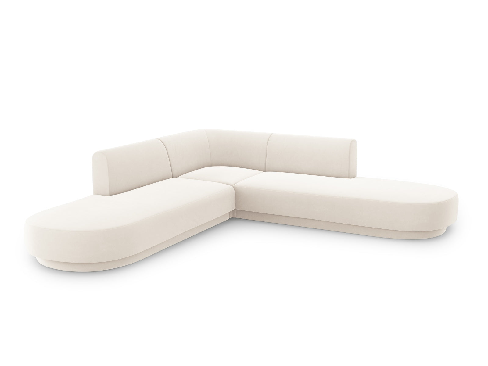 Entdecken Sie das stilvolle Miley Velour Ecksofa von Micadoni – ein 5-Sitzer in elegantem Design, ideal für Ihr Wohnzimmer.