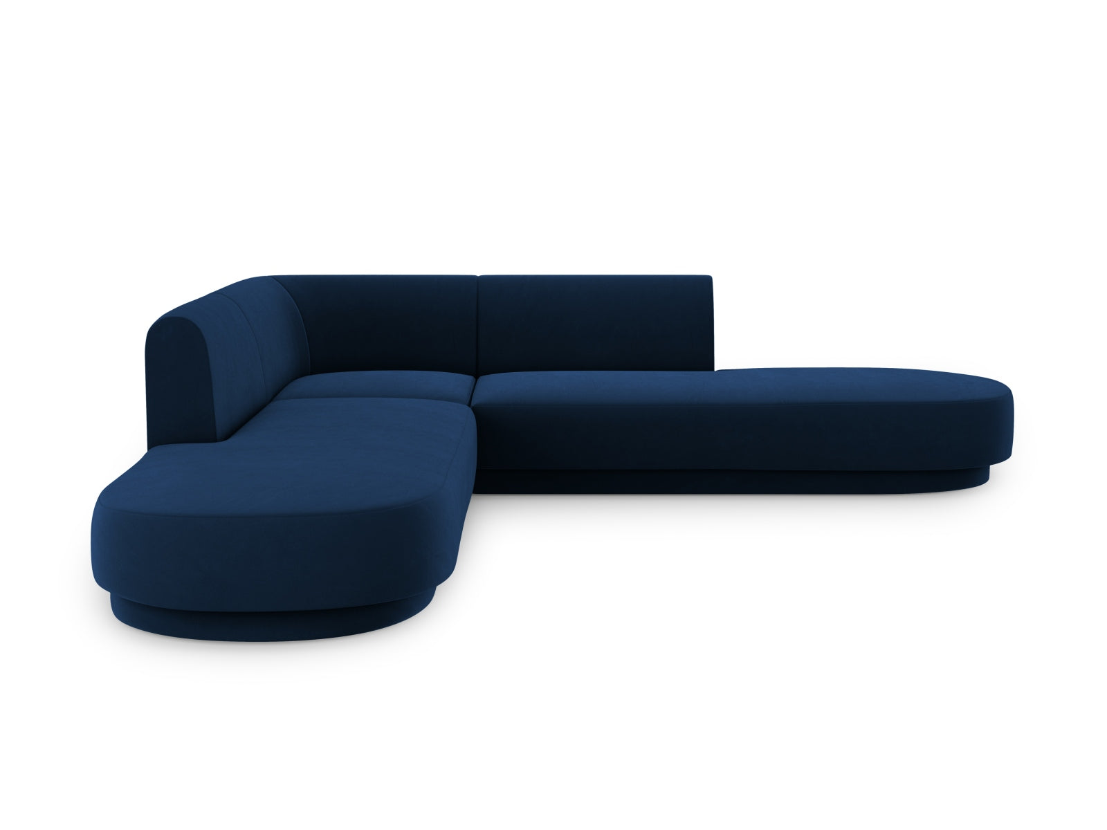 Miley Velour Symmetrical Ecksofa 5 Sitzer in Royal Blue präsentiert im Onlineshop von KAQTU Design AG. Ecksofa ist von Micadoni