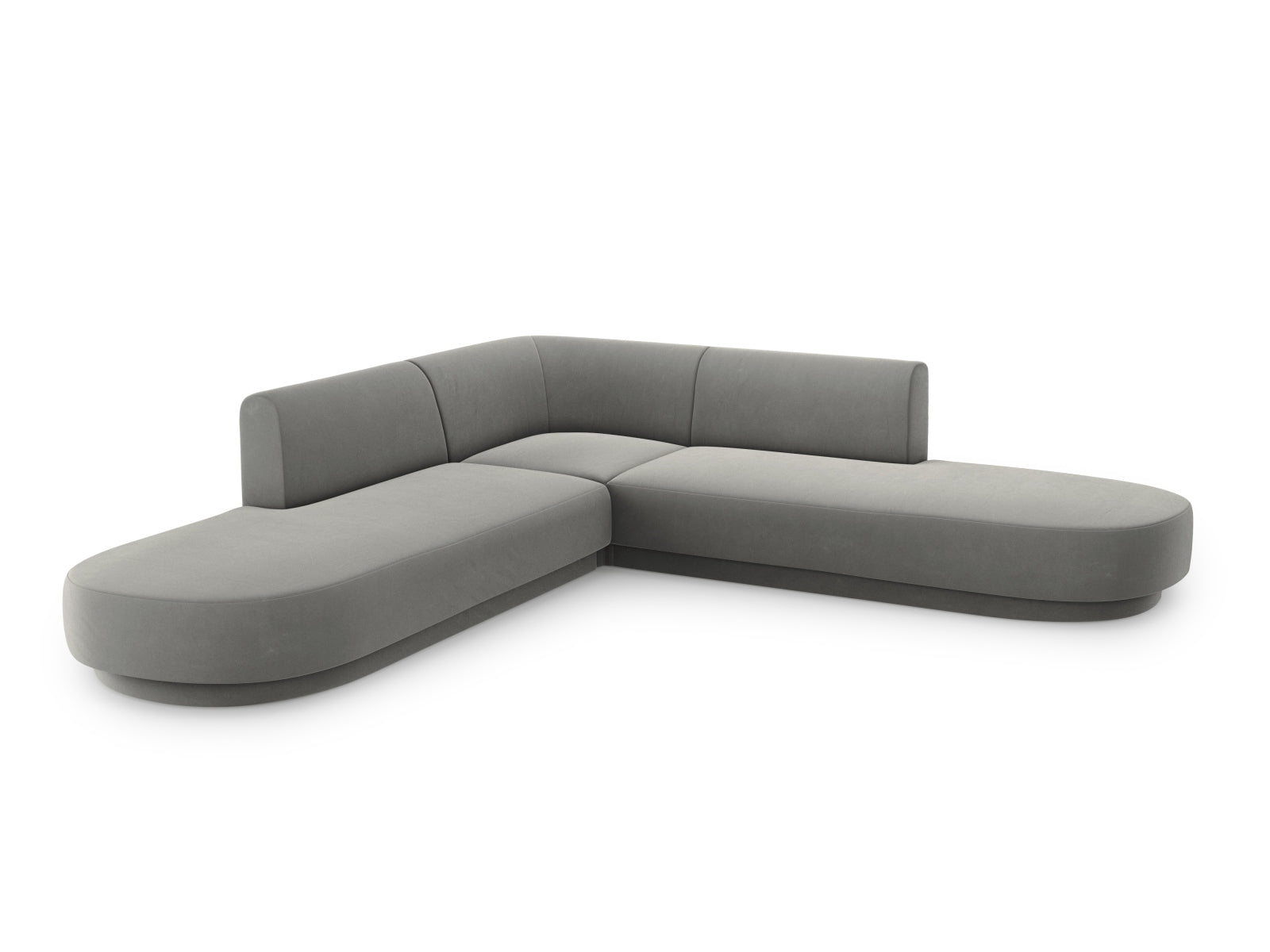 Entdecken Sie das stilvolle Miley Velour Ecksofa von Micadoni – ein 5-Sitzer in elegantem Design, ideal für Ihr Wohnzimmer.