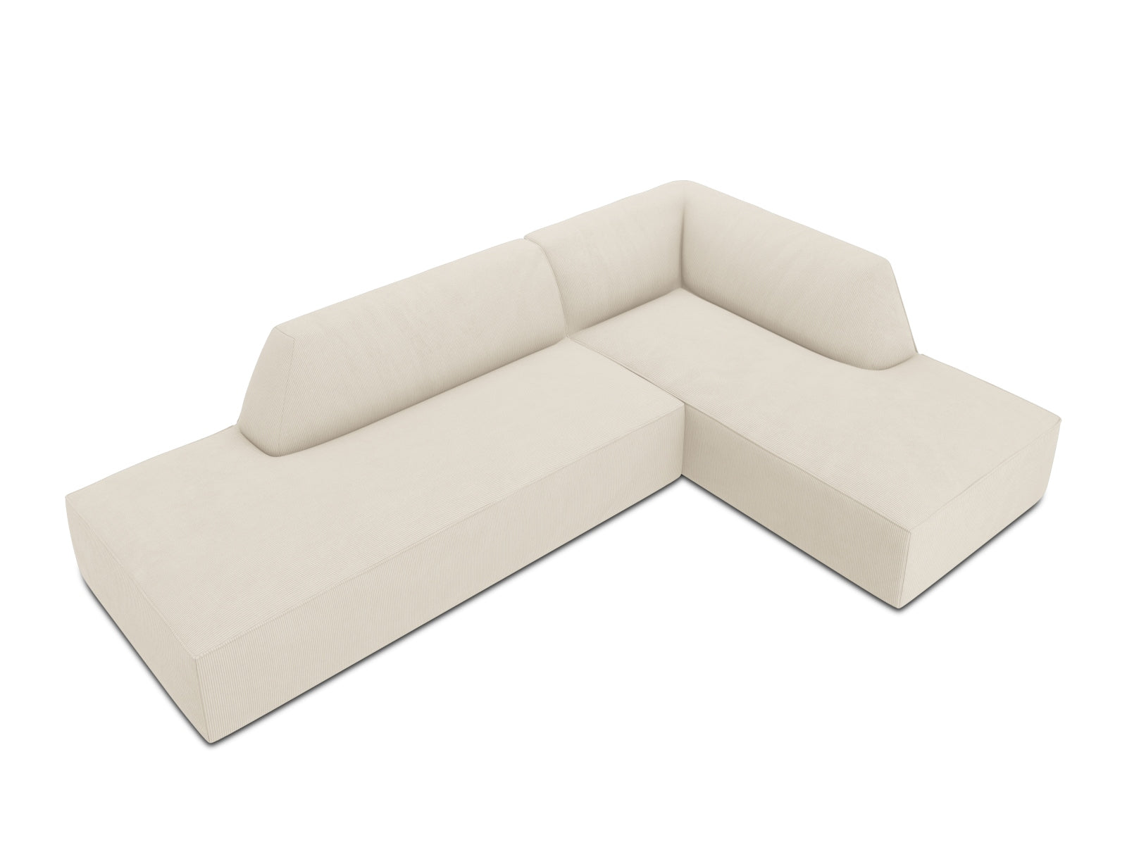Erleben Sie das Ruby Ecksofa rechts 4 Sitzer von Micadoni – ein elegantes, modulares Sofa, das höchsten Komfort und individuelle Gestaltungsmöglichkeiten für Ihr Zuhause bietet.