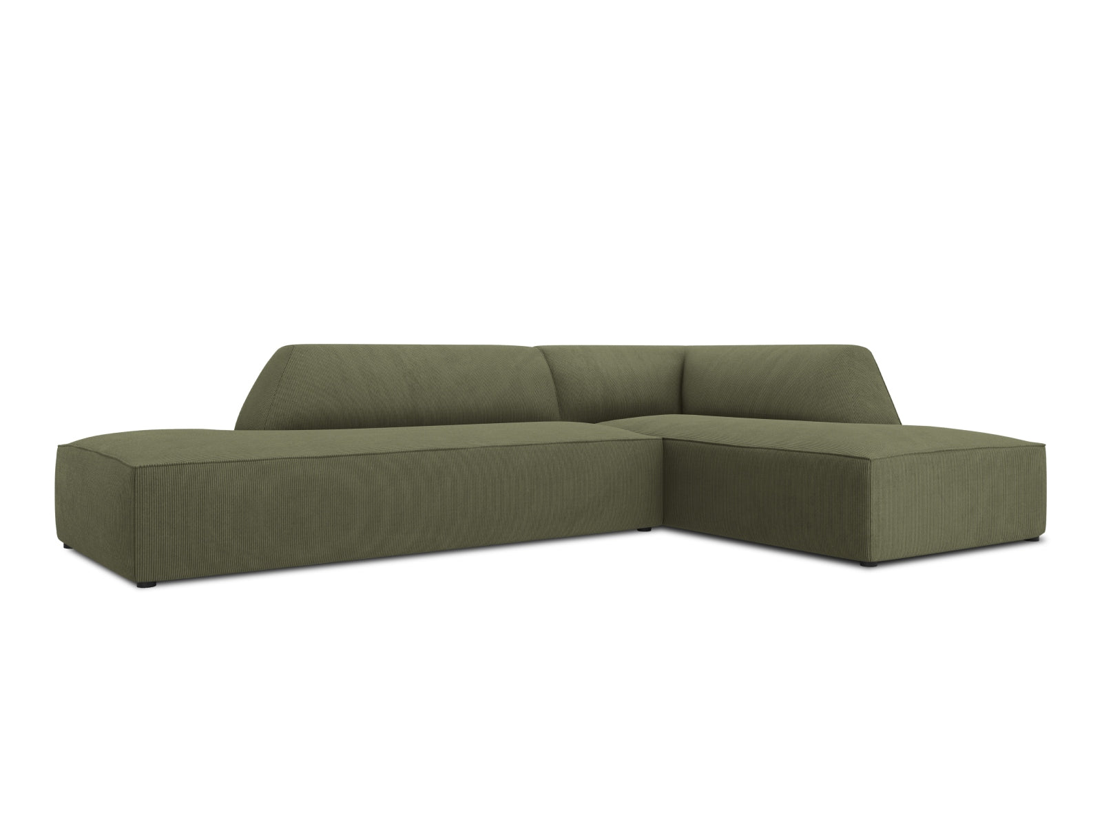 Entdecken Sie das Ruby Ecksofa rechts 4 Sitzer von Micadoni – stilvolles, modulares Sofa für Ihr modernes Wohnzimmer, das Komfort und Eleganz vereint.