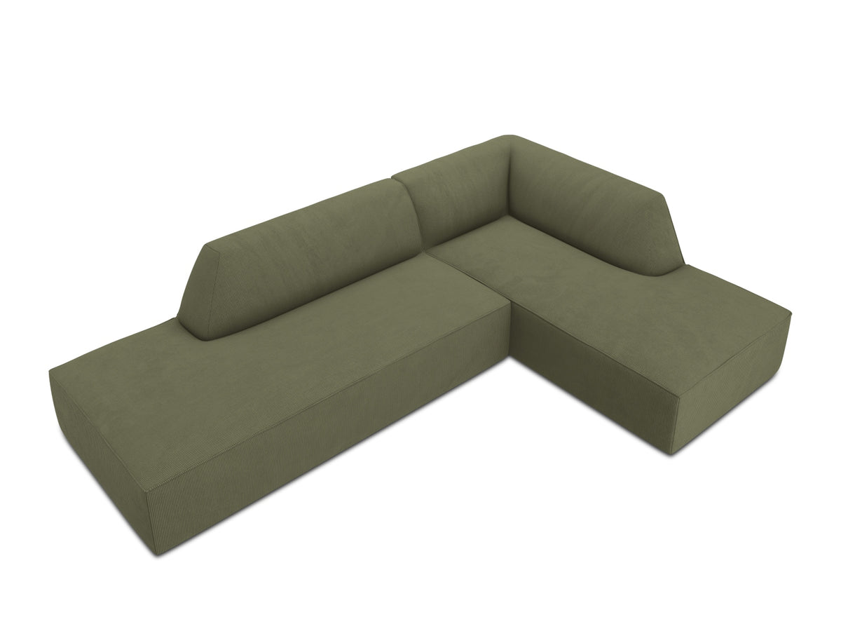 Ruby Modulares Ecksofa Open end rechts 4 Sitzer in Green-Scala präsentiert im Onlineshop von KAQTU Design AG. L-Sofa rechts ist von Micadoni