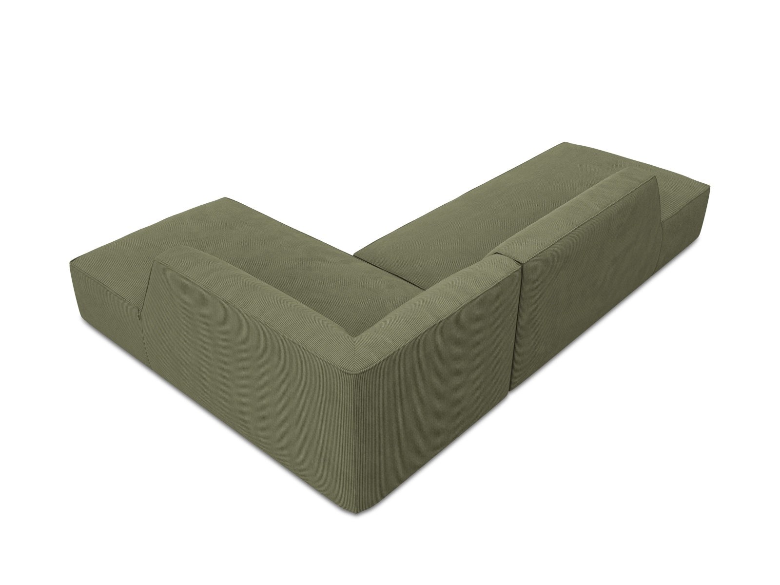 Elegantes Ruby Ecksofa mit offener rechter Seite, ideal für moderne Wohnräume. Flexibles 4-Sitzer-Design von Micadoni für stilvolle Akzente.