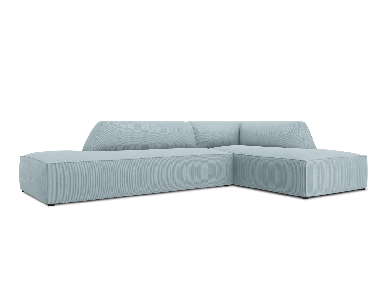 Entdecken Sie das Ruby Ecksofa rechts 4 Sitzer von Micadoni – ein stilvolles, modulares Möbelstück, das Komfort und Flexibilität für Ihr Wohnzimmer bietet.