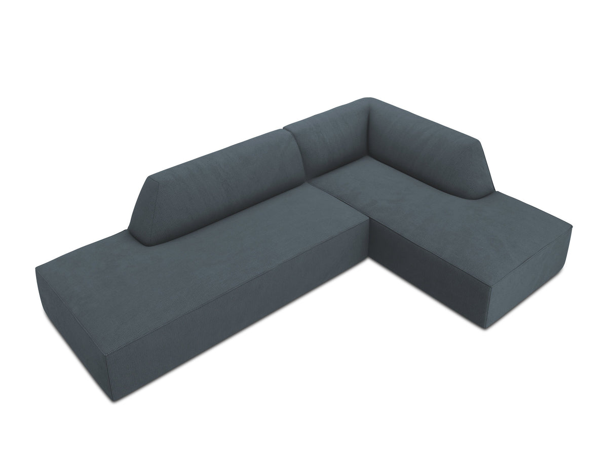 Ruby Modulares Ecksofa Open end rechts 4 Sitzer in Blue-Scala präsentiert im Onlineshop von KAQTU Design AG. L-Sofa rechts ist von Micadoni