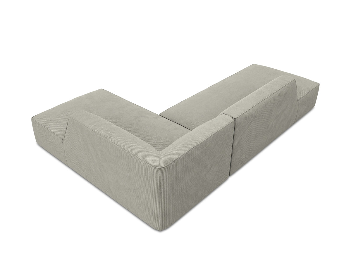 Ruby Modulares Ecksofa Open end rechts 4 Sitzer in Light Grey-Scala präsentiert im Onlineshop von KAQTU Design AG. L-Sofa rechts ist von Micadoni