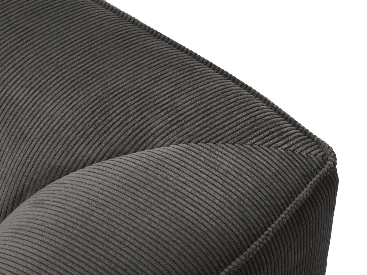 Ruby Modulares Ecksofa Open end rechts 4 Sitzer in Dark Grey-Scala präsentiert im Onlineshop von KAQTU Design AG. L-Sofa rechts ist von Micadoni