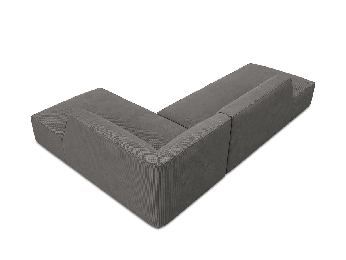 Ruby Modulares Ecksofa Open end rechts 4 Sitzer in Dark Grey-Scala präsentiert im Onlineshop von KAQTU Design AG. L-Sofa rechts ist von Micadoni