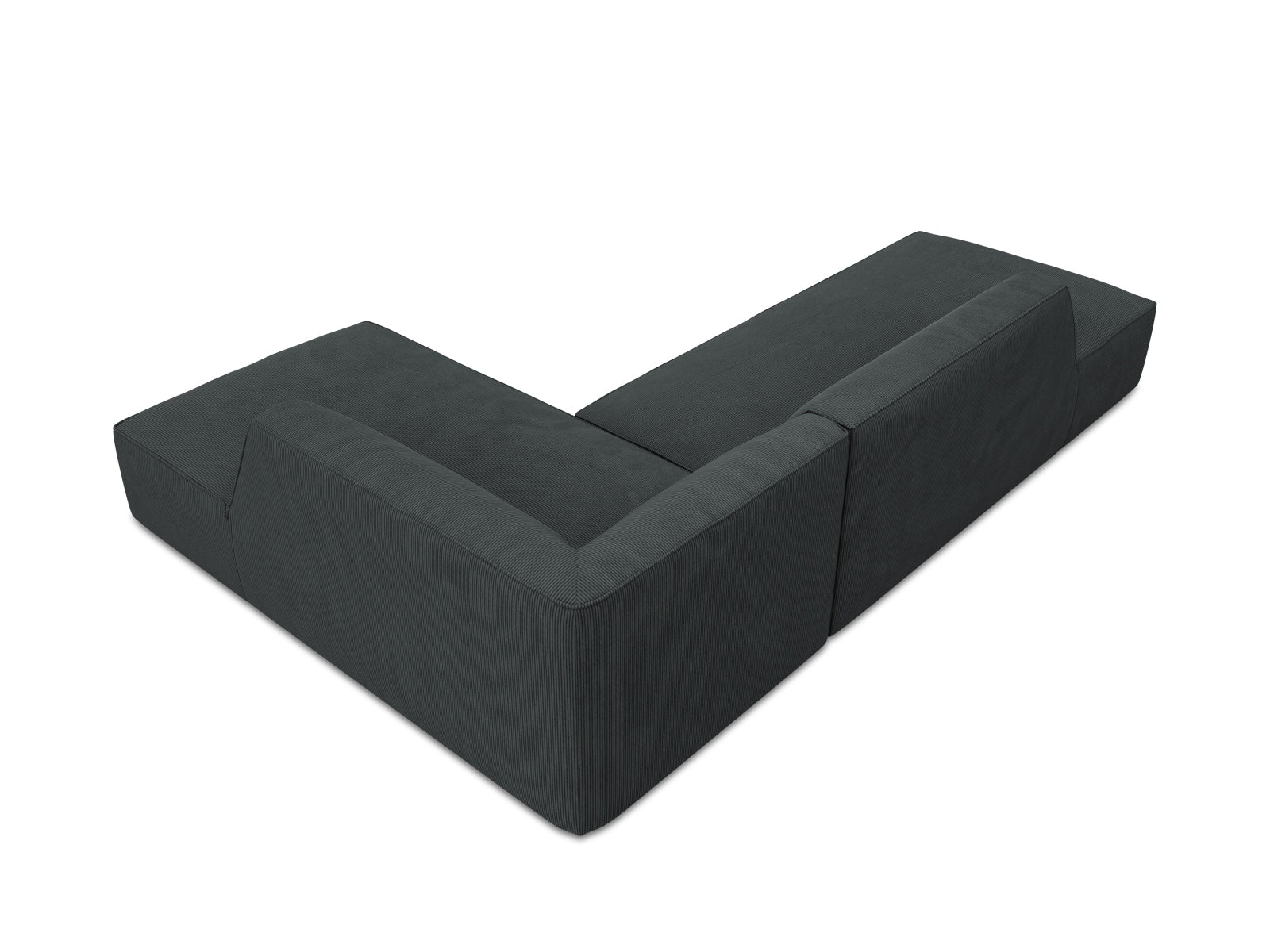 Stylisches Ruby L-Sofa mit offener rechter Seite, 4-Sitzer, perfekt für gesellige Runden und zeitgemäße Einrichtung.