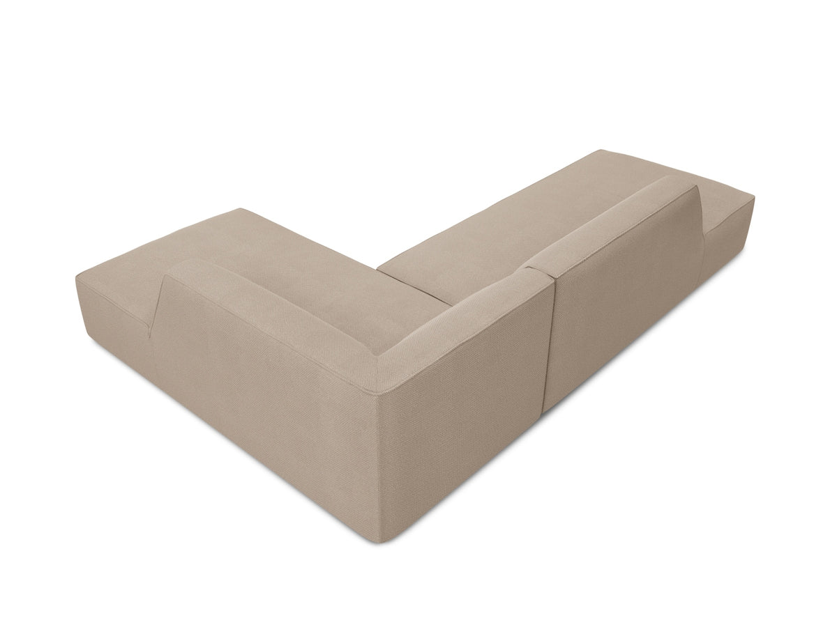 Ruby Modulares Ecksofa Open end rechts 4 Sitzer in Dark Beige-Ottawa präsentiert im Onlineshop von KAQTU Design AG. L-Sofa rechts ist von Micadoni