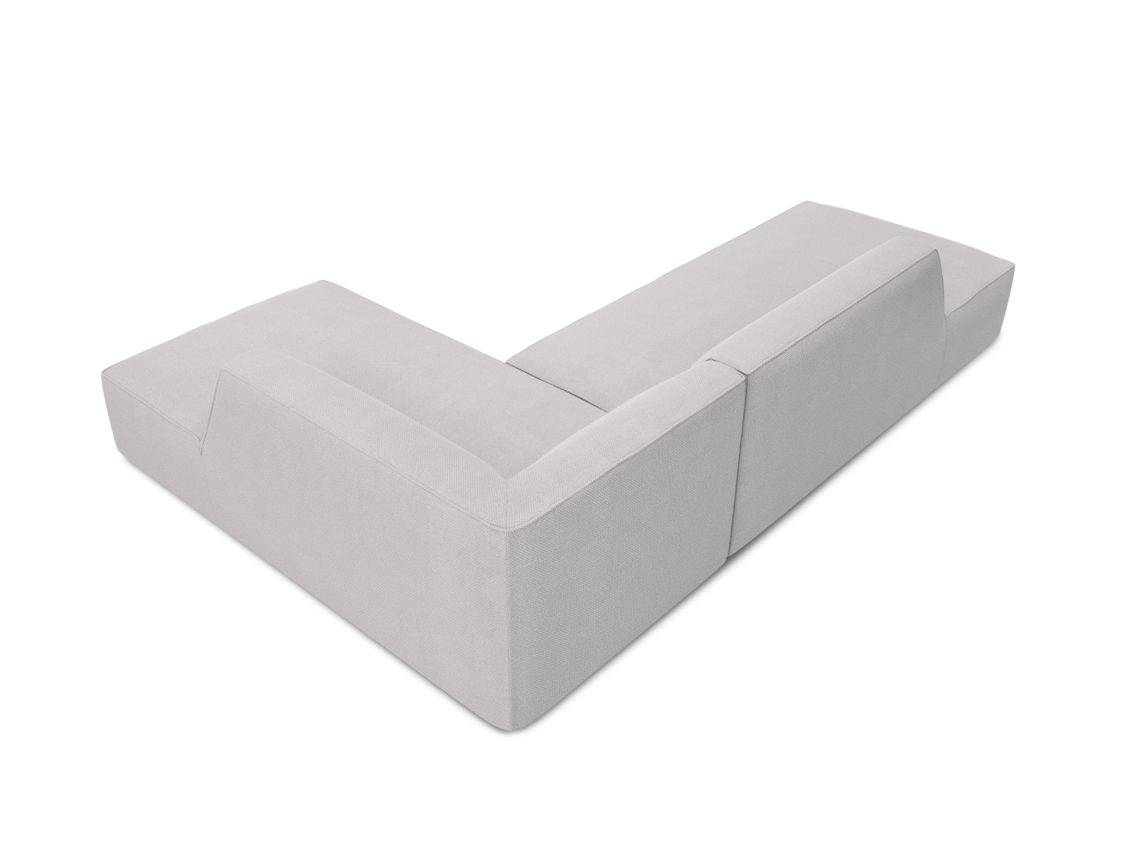 Entdecken Sie das Ruby Ecksofa rechts 4 Sitzer von Micadoni – ein stilvolles, modulares Möbelstück, das Komfort und Flexibilität für Ihr Wohnzimmer bietet.