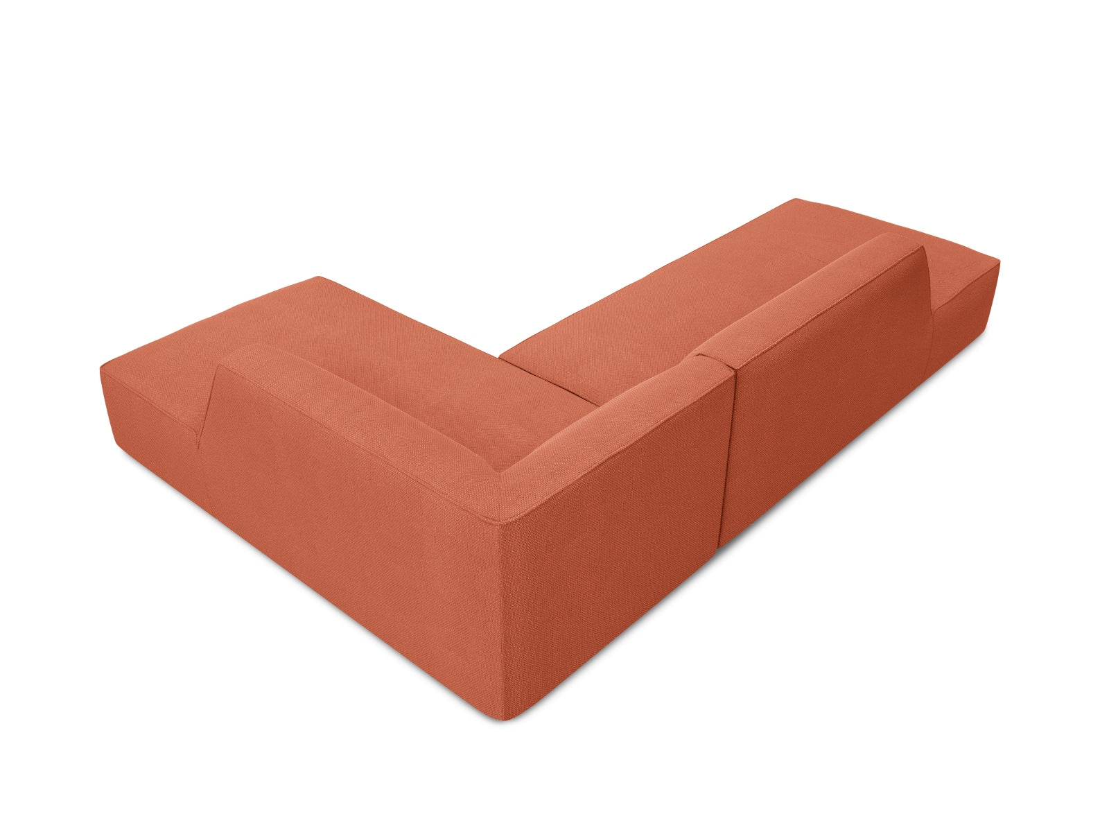 Entdecken Sie das Ruby Ecksofa rechts 4 Sitzer von Micadoni – ein stilvolles, modulares Möbelstück, das Komfort und Flexibilität für Ihr Wohnzimmer bietet.