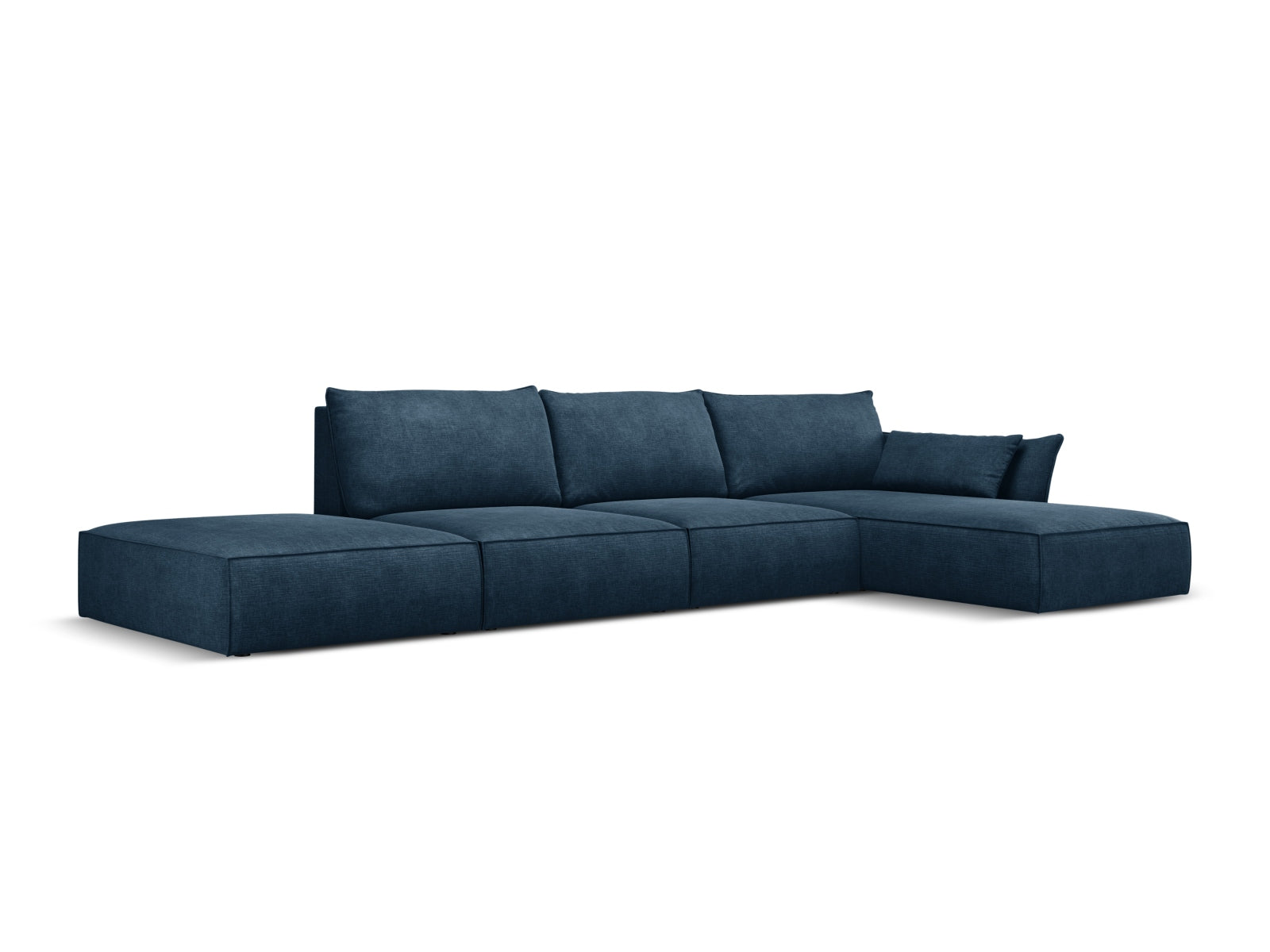 Stylisches Kaelle Ecksofa in Royal Blue, 5-Sitzer mit Bettfunktion, ideal für moderne Wohnräume, präsentiert von Micadoni.