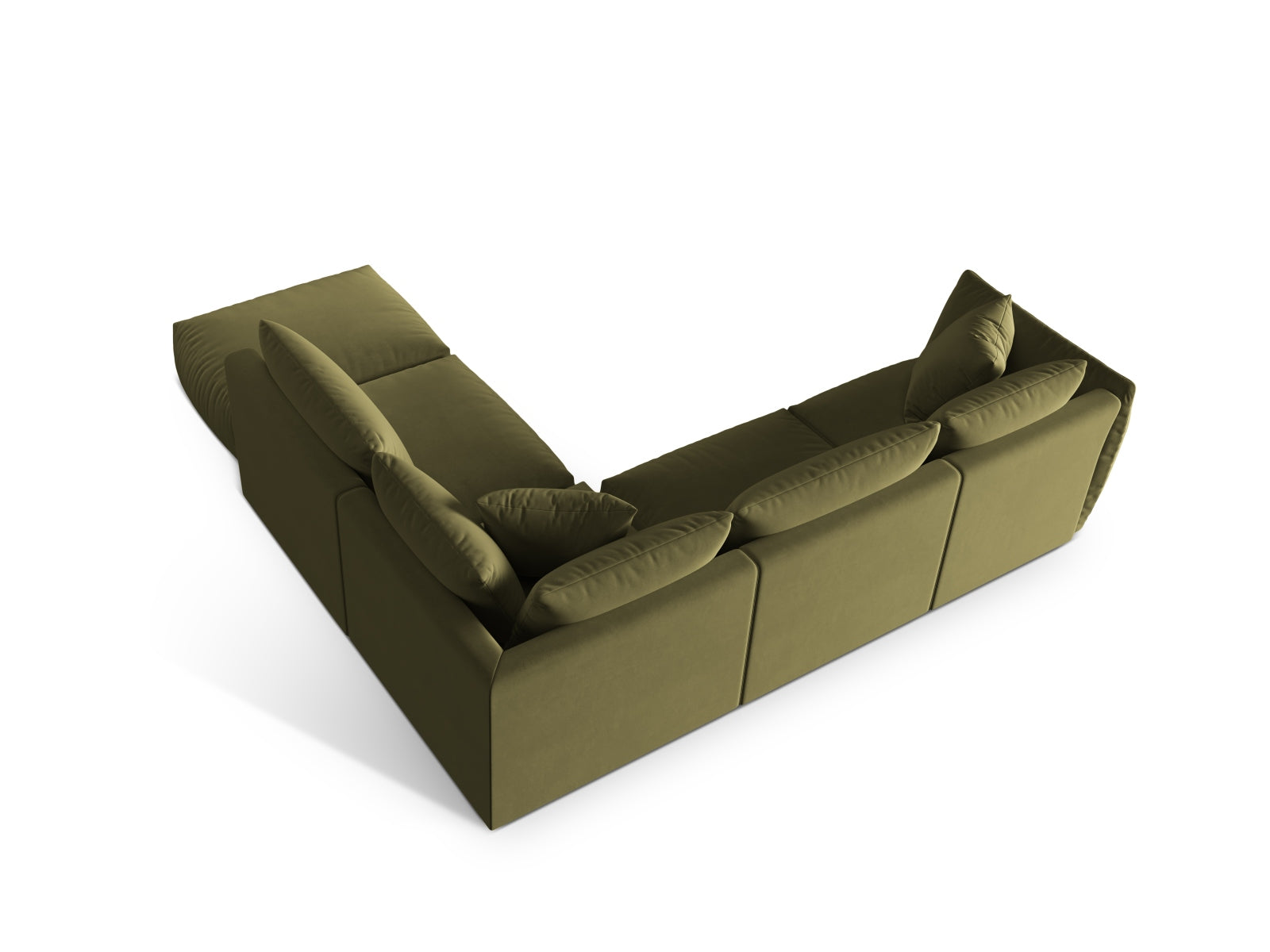 Entdecken Sie das Chris Velour Modular Ecksofa rechts von Micadoni – ein elegantes 4-Sitzer Sofa, das modernen Stil und höchsten Komfort vereint!