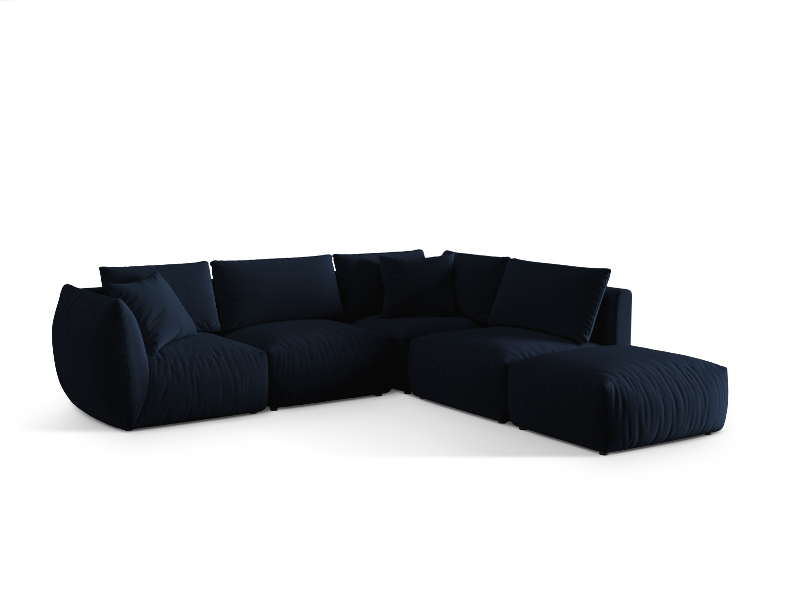Entdecken Sie das Chris Velour Modular Ecksofa rechts von Micadoni – ein elegantes 4-Sitzer Sofa, das modernen Stil und höchsten Komfort vereint!