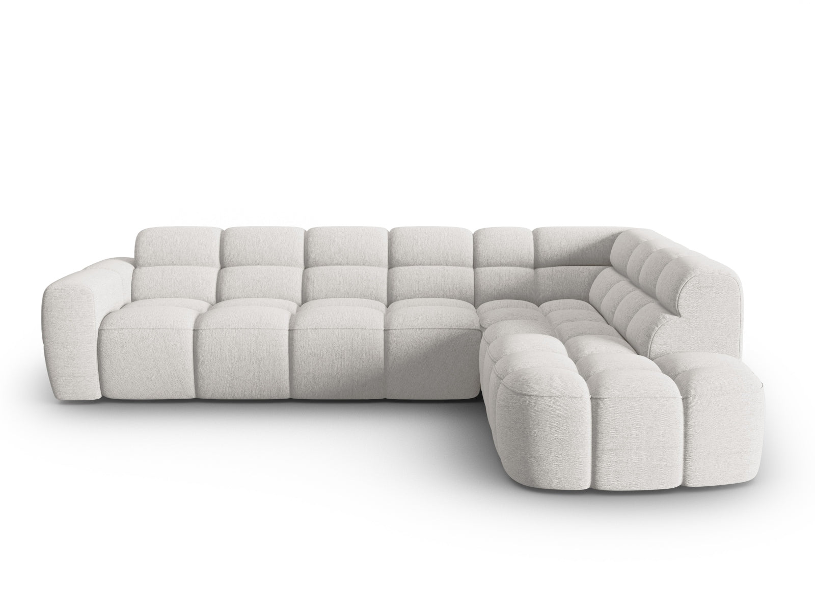 Lisa Ecksofa rechts 5 Sitzer in Light Grey präsentiert im Onlineshop von KAQTU Design AG. Ecksofa rechts ist von Micadoni