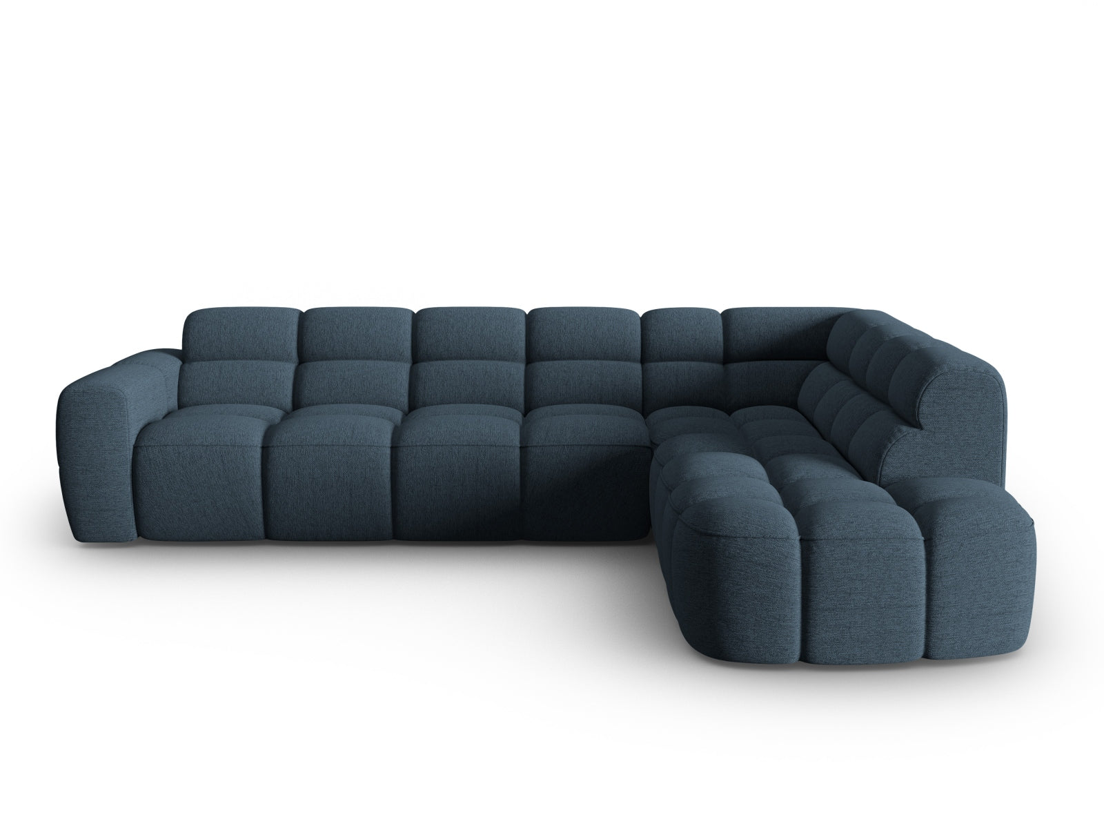 Lisa Ecksofa rechts 5 Sitzer in Dark Blue präsentiert im Onlineshop von KAQTU Design AG. Ecksofa rechts ist von Micadoni