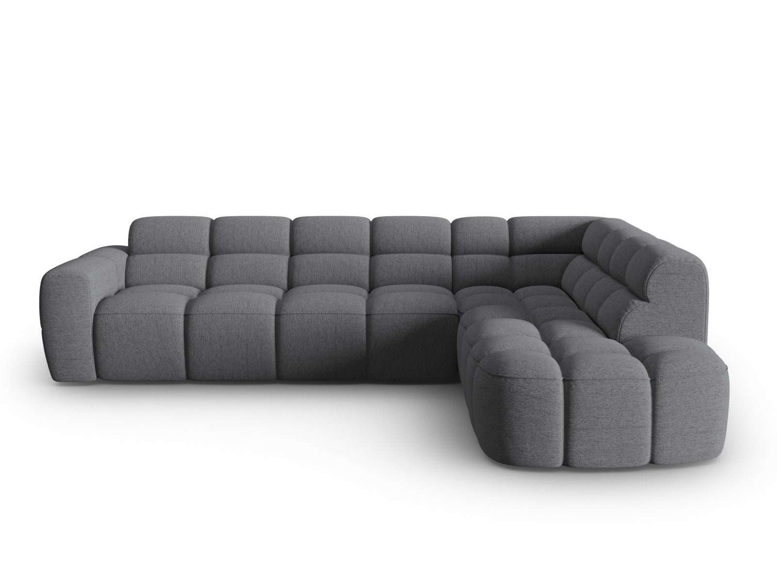 Lisa Ecksofa rechts 5 Sitzer in Grey präsentiert im Onlineshop von KAQTU Design AG. Ecksofa rechts ist von Micadoni