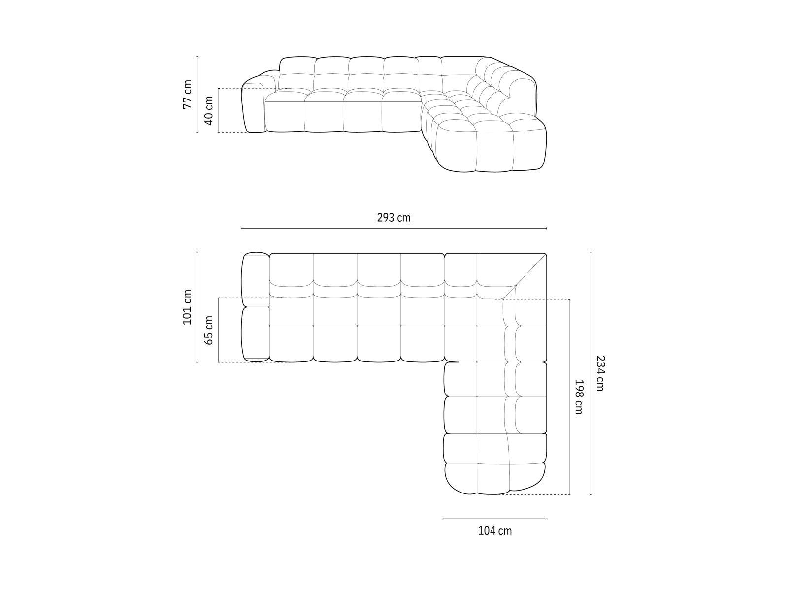 Entdecken Sie das elegante Lisa Ecksofa rechts 5 Sitzer von Micadoni. Hochwertiger Velours, grosszügiger Platz und modernes Design für Ihr Wohnzimmer.