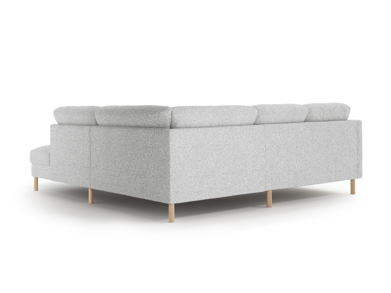 Stylisches Eden Ecksofa rechts für 4 Personen in einem dezenten Grauton, ideal für stilvolle Wohnräume und entspannte Stunden.