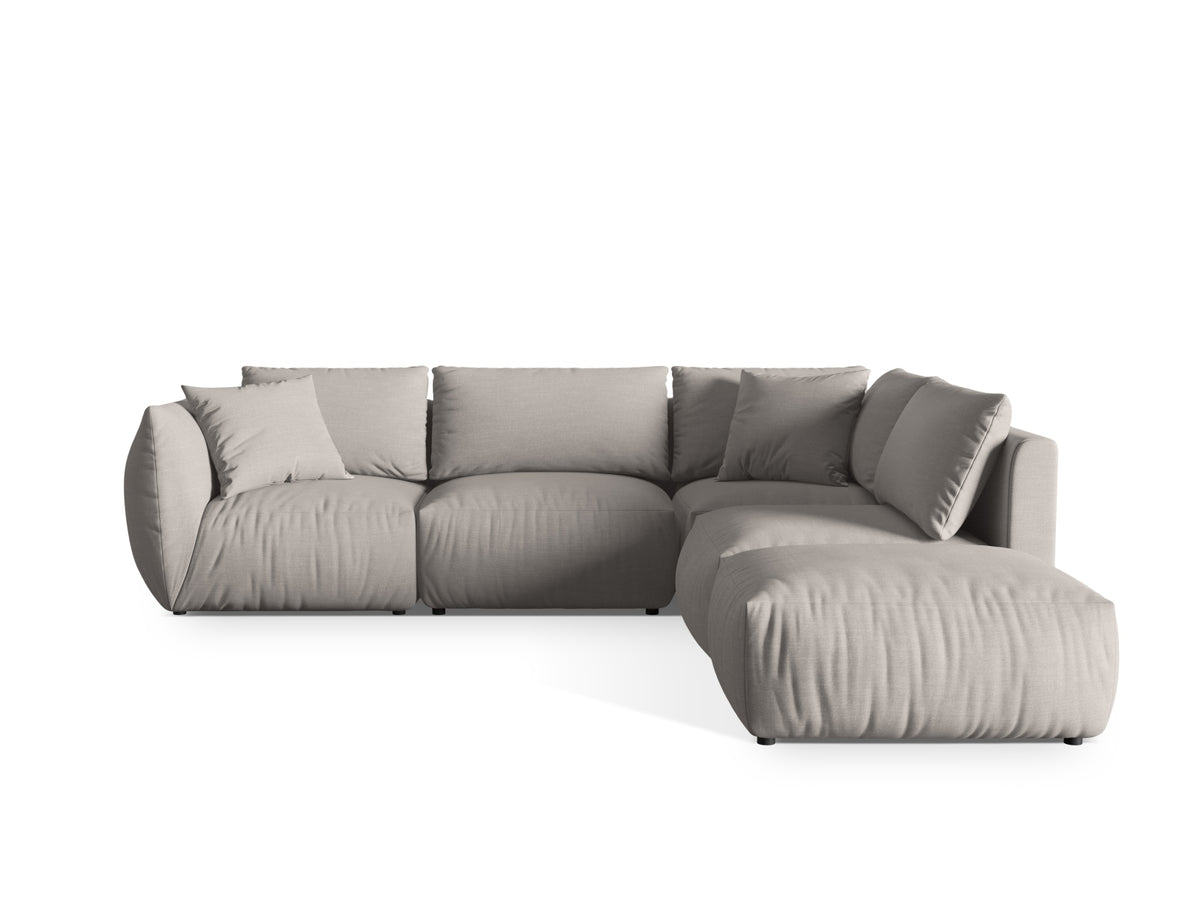 Chris Modular Ecksofa rechts 4 Sitzer in Natural-LINS präsentiert im Onlineshop von KAQTU Design AG. Ecksofa rechts ist von Micadoni