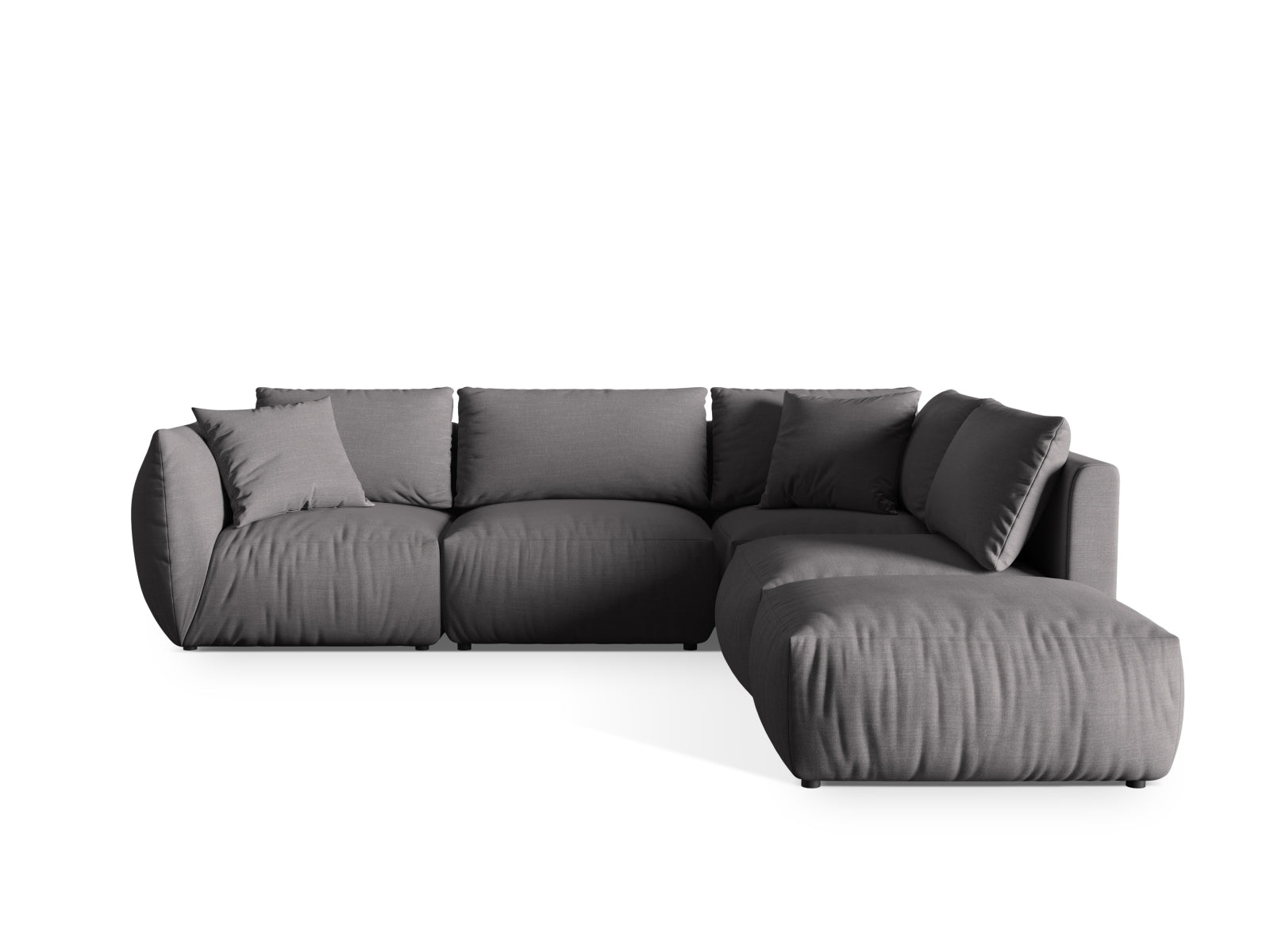 Chris Modular Ecksofa rechts 4 Sitzer in Sand präsentiert im Onlineshop von KAQTU Design AG. Ecksofa rechts ist von Micadoni