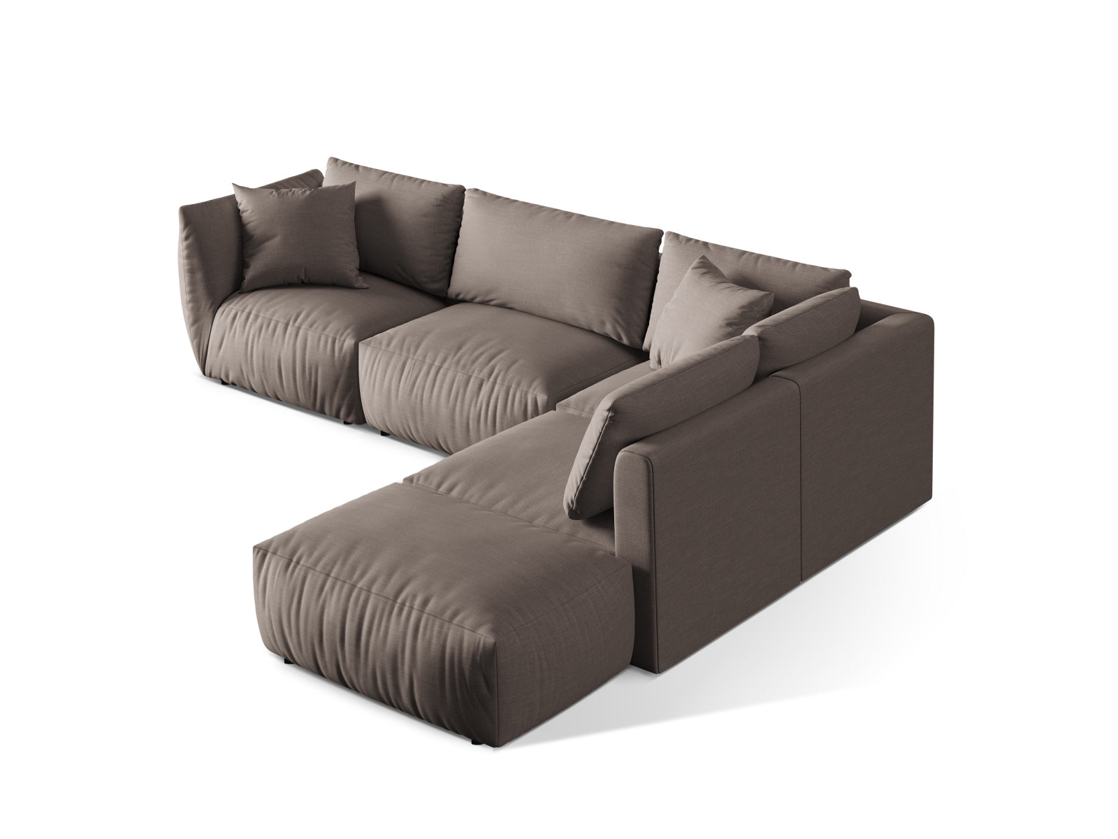 Entdecken Sie das Chris Modular Ecksofa rechts von Micadoni – ein stilvolles 4-Sitzer Sofa, das Komfort und Anpassungsfähigkeit vereint!