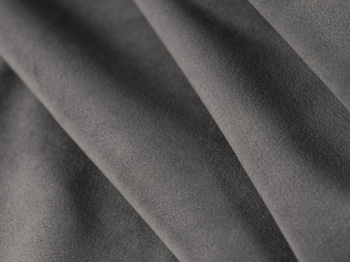 Jodie Velour modulares Ecksofa rechts 5 Sitzer in Grey-Bluvel präsentiert im Onlineshop von KAQTU Design AG. L-Sofa rechts ist von Micadoni