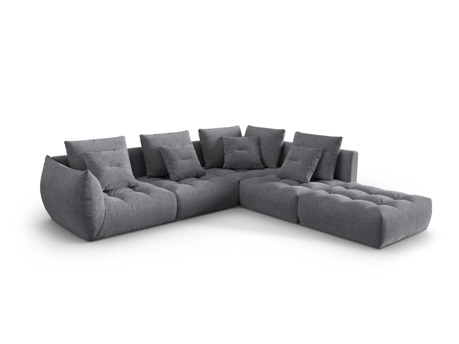 Entdecken Sie das Bloom Modular Ecksofa rechts von Micadoni – elegantes Design, flexible Module und ultimativer Komfort für Ihr Wohnzimmer.