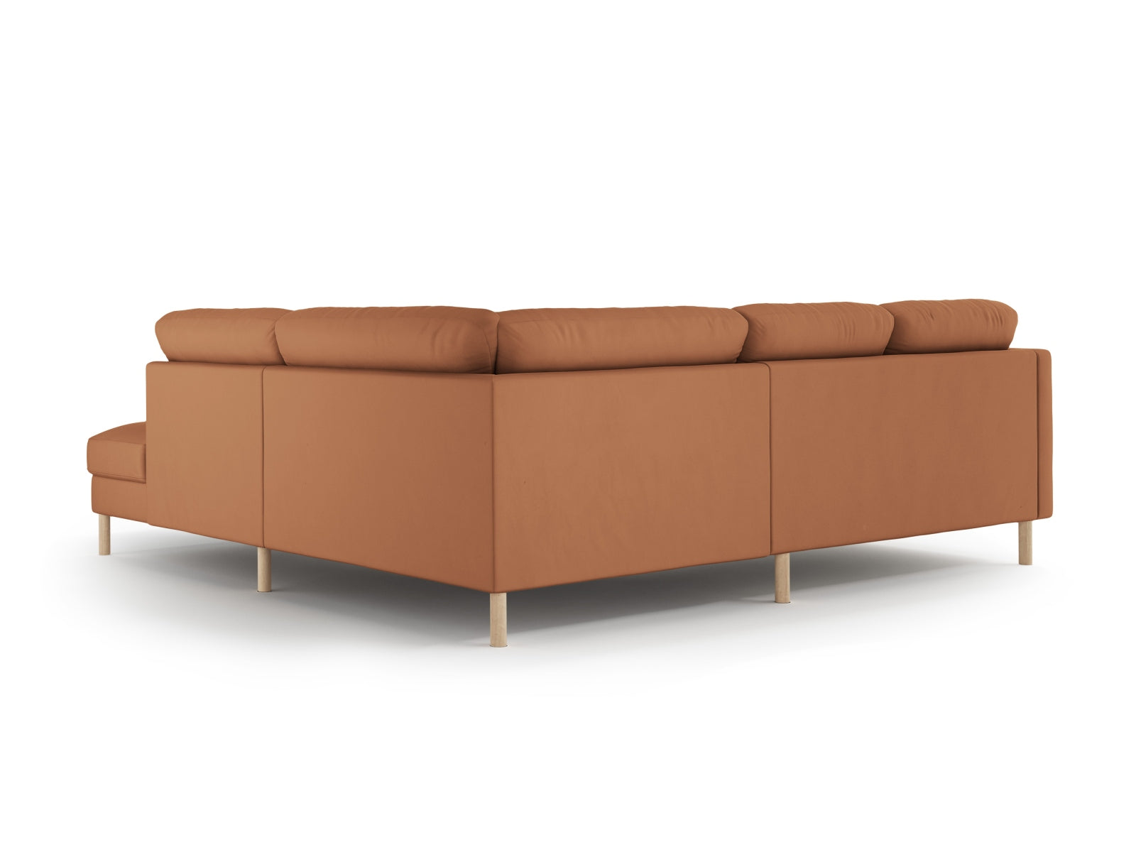 Elegantes Eden Velour Ecksofa rechts, 4-Sitzer, ideal für entspannte Stunden und ein geschmackvolles Ambiente in Ihrem Wohnraum.