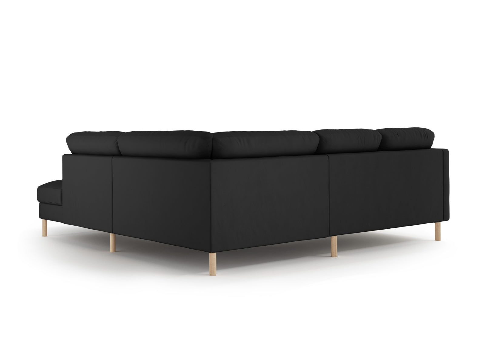 Elegantes Eden Velour Ecksofa rechts, 4-Sitzer, ideal für entspannte Stunden und ein geschmackvolles Ambiente in Ihrem Wohnraum.