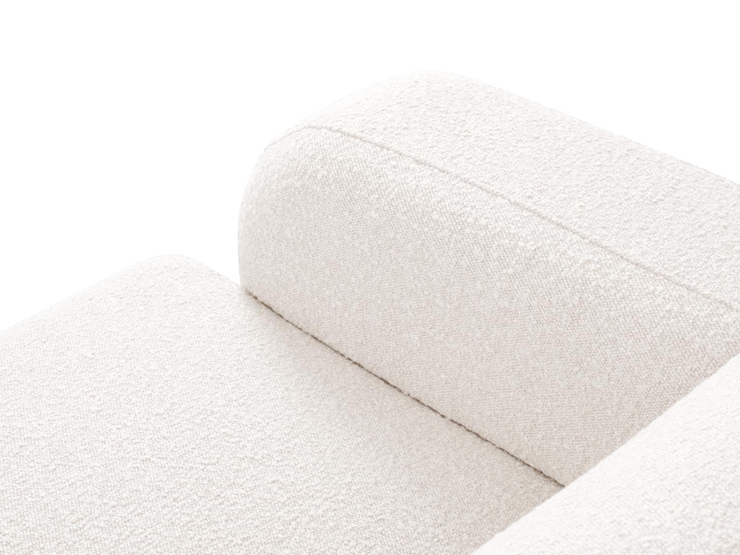Stilvolles Molino Boucle Ecksofa rechts für 4 Personen in White-Baloo, perfekt für gemütliche Abende und modernes Wohndesign.