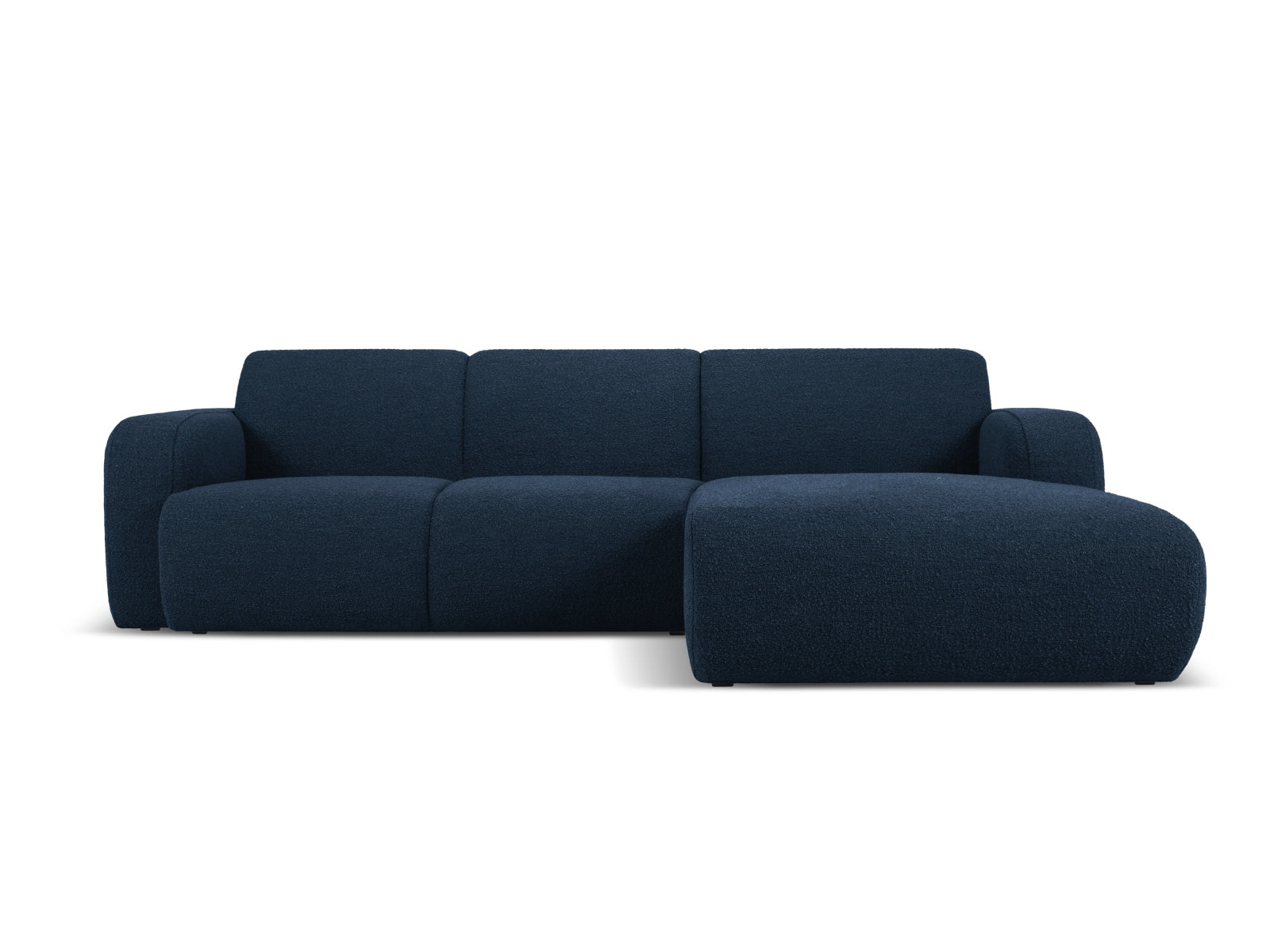 Molino Boucle Ecksofa rechts 4 Sitzer in Dark Blue präsentiert im Onlineshop von KAQTU Design AG. Ecksofa rechts ist von Micadoni