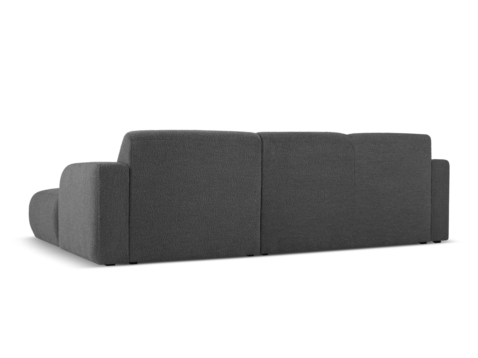 Erleben Sie das Molino Boucle Ecksofa rechts 4 Sitzer von Micadoni – ein stilvolles Möbelstück, das Komfort und Funktionalität vereint.