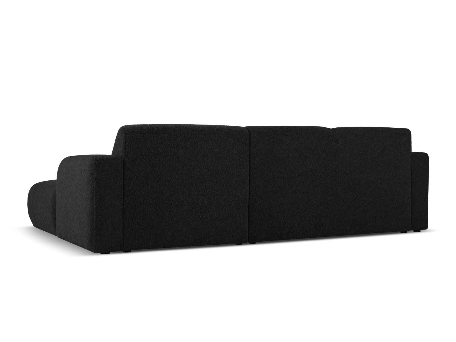 Elegantes 4-Sitzer Ecksofa Molino Boucle rechts von Micadoni, ideal für moderne Wohnräume, vereint Komfort und zeitgemäßes Design.