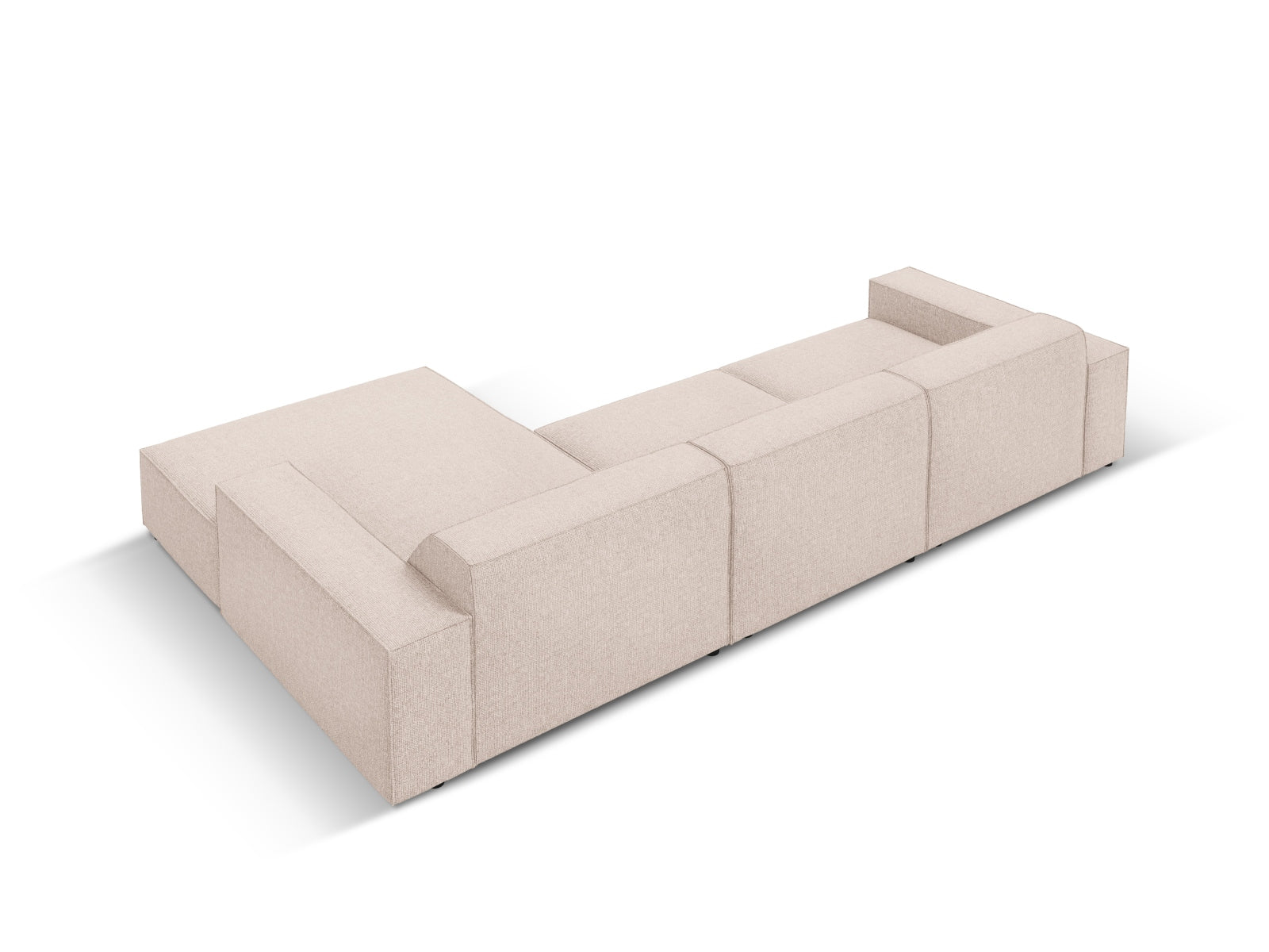 Entdecken Sie das Jodie Ecksofa von Micadoni: ein stilvolles, modulares 4-Sitzer Sofa, das Komfort, Funktionalität und Pflegeleichtigkeit vereint.