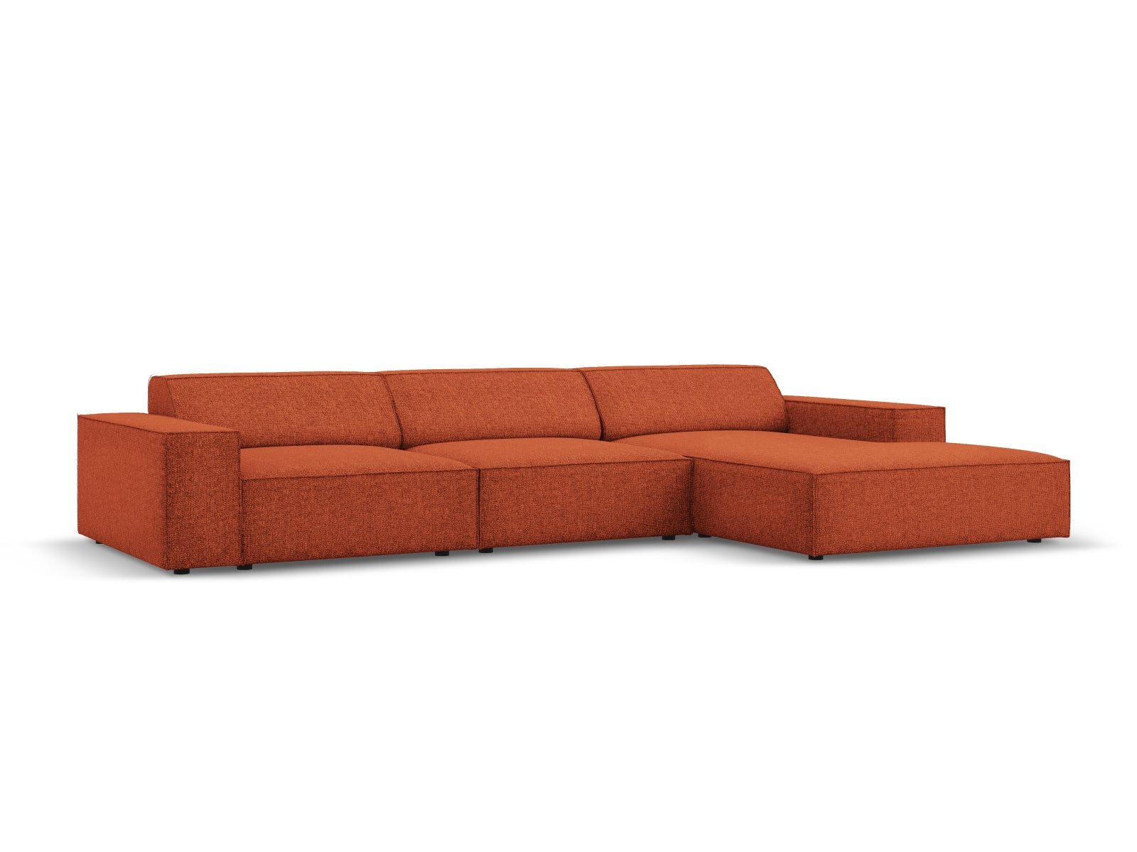 Entdecken Sie das Jodie Ecksofa rechts 4 Sitzer von Micadoni – stilvoll, modular und perfekt für Ihr modernes Wohnzimmer.