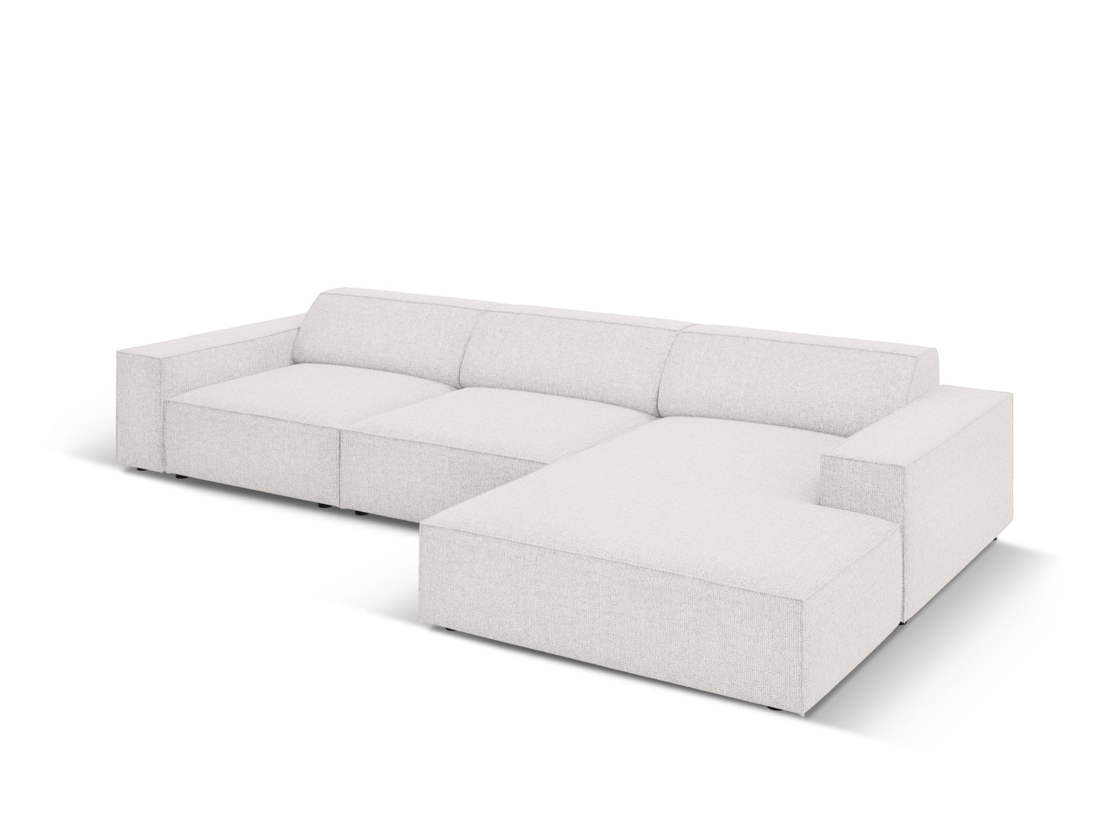 Erleben Sie das Jodie Ecksofa von Micadoni: ein elegantes, modulares 4-Sitzer Sofa, das höchsten Komfort und individuelle Gestaltungsmöglichkeiten bietet.