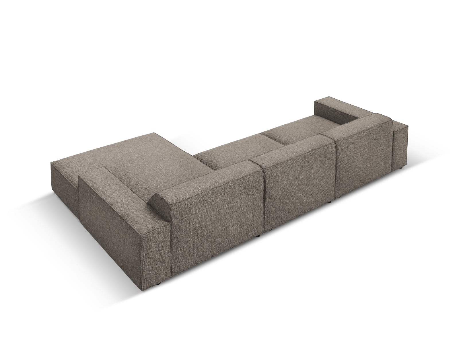 Entdecken Sie das Jodie Ecksofa von Micadoni: ein elegantes, modulares 4-Sitzer Sofa, das höchsten Komfort und vielseitige Gestaltung bietet.