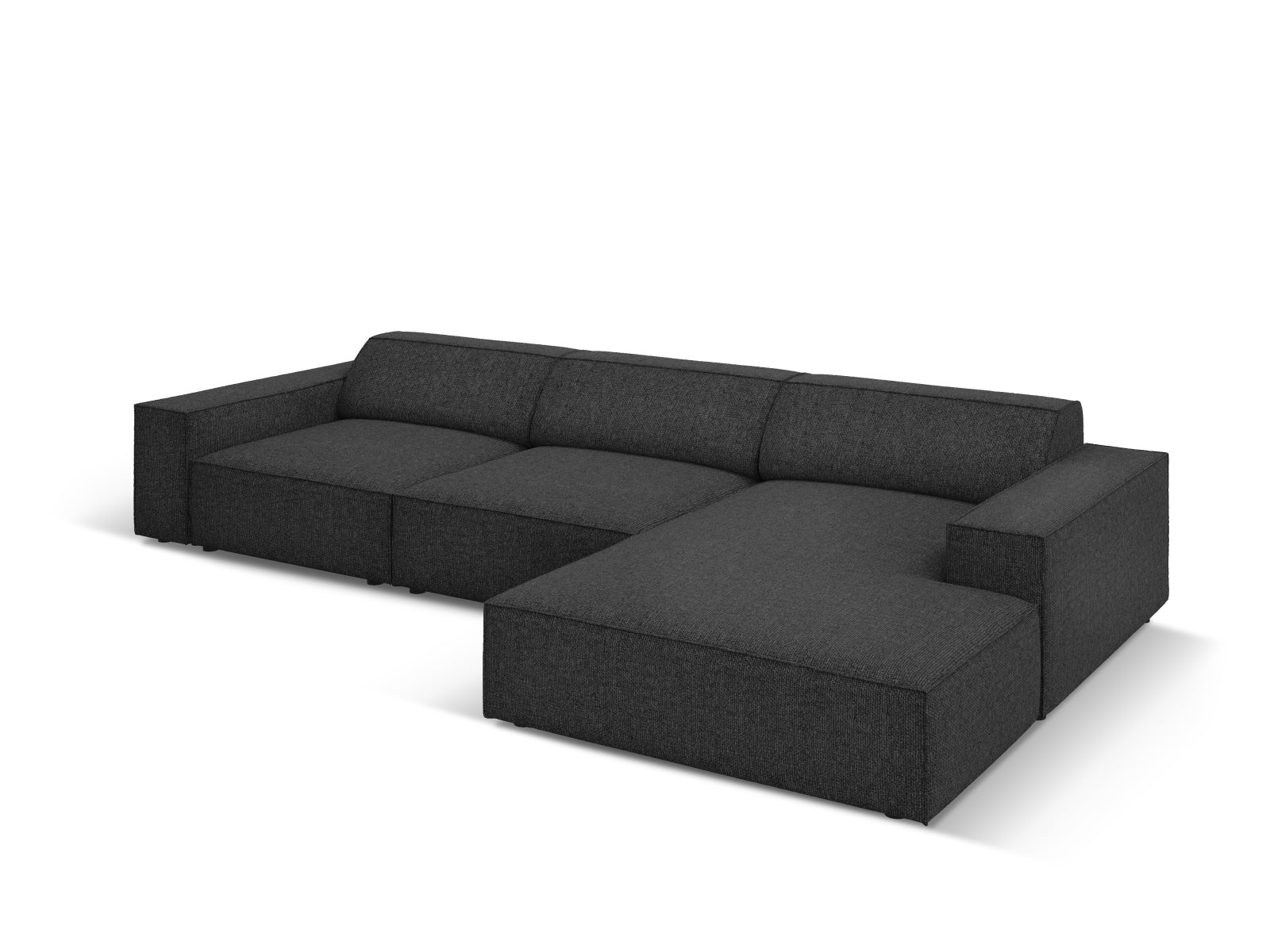 Erleben Sie das Jodie Ecksofa von Micadoni – ein modulares 4-Sitzer Sofa, das Komfort, Stil und individuelle Gestaltungsmöglichkeiten vereint.