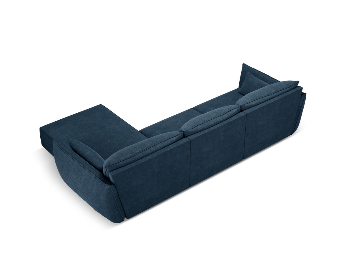 Kaelle Ecksofa rechts 4 Sitzer in Royal Blue-Over The Horizon präsentiert im Onlineshop von KAQTU Design AG. L-Sofa rechts ist von Micadoni