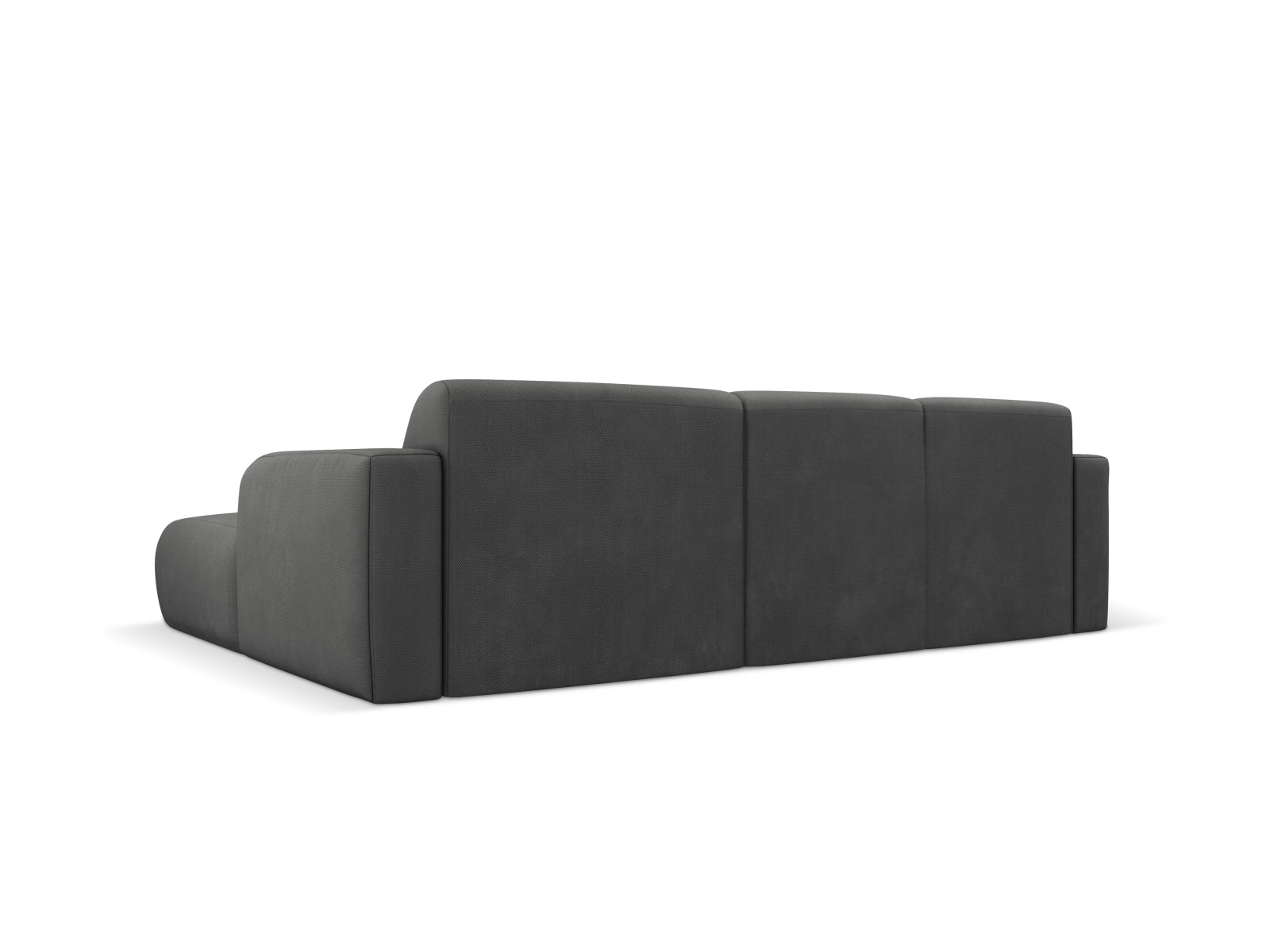 Modernes Molino Ecksofa in Dunkelgrau, 4-Sitzer, ideal für gemütliche Wohnräume. Hochwertige Verarbeitung von Micadoni für entspannten Sitzgenuss.