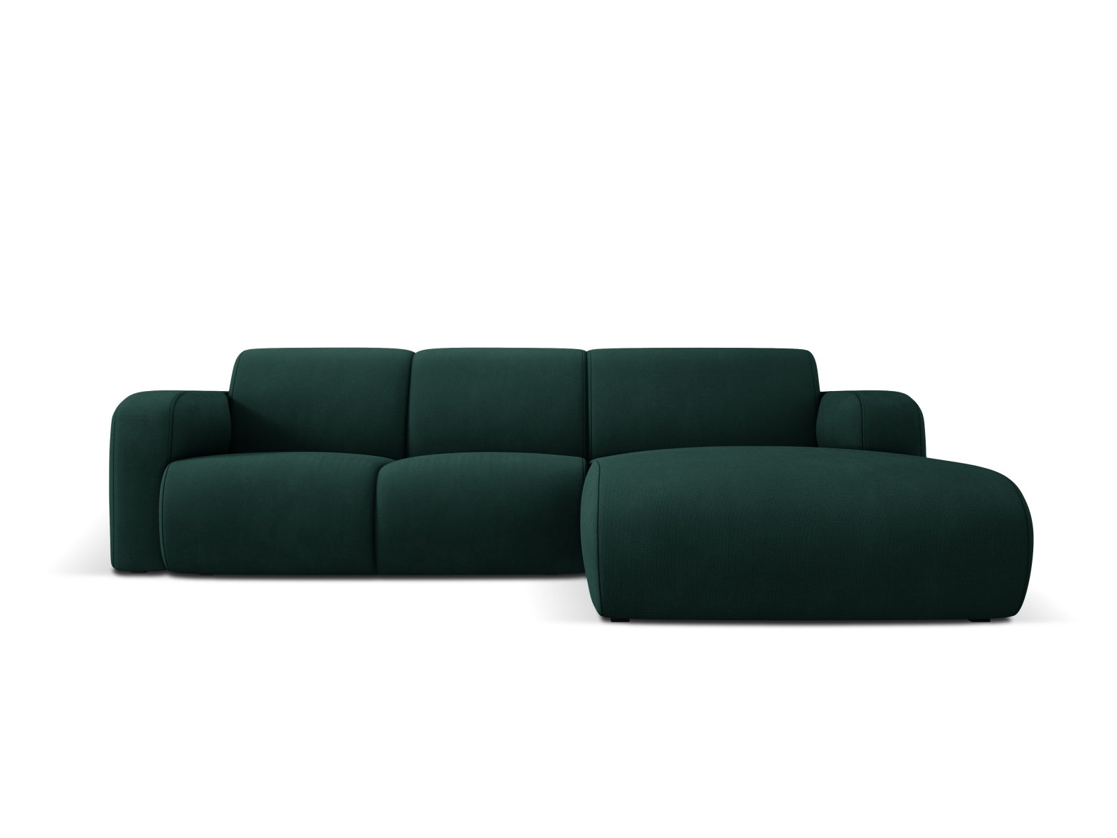 Molino Ecksofa rechts 4 Sitzer in Bottle Green-Rebel präsentiert im Onlineshop von KAQTU Design AG. L-Sofa rechts ist von Micadoni
