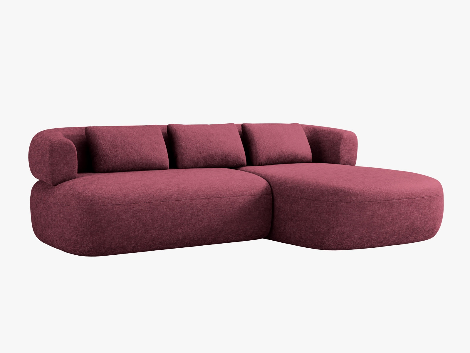 Elegantes Jenny Ecksofa rechts, 5-Sitzer in stilvollem Design, ideal für moderne Wohnräume, erhältlich bei KAQTU Design AG.