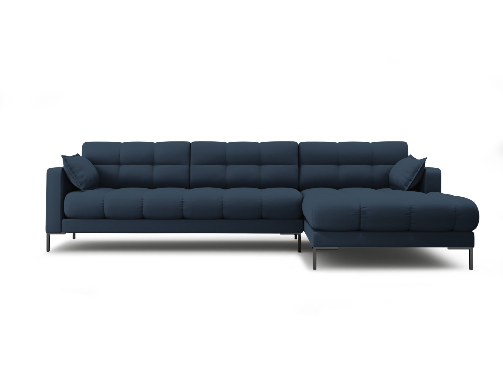Mamaia Ecksofa rechts 5 Sitzer in Blue/Schwarz-Neve präsentiert im Onlineshop von KAQTU Design AG. L-Sofa rechts ist von Micadoni