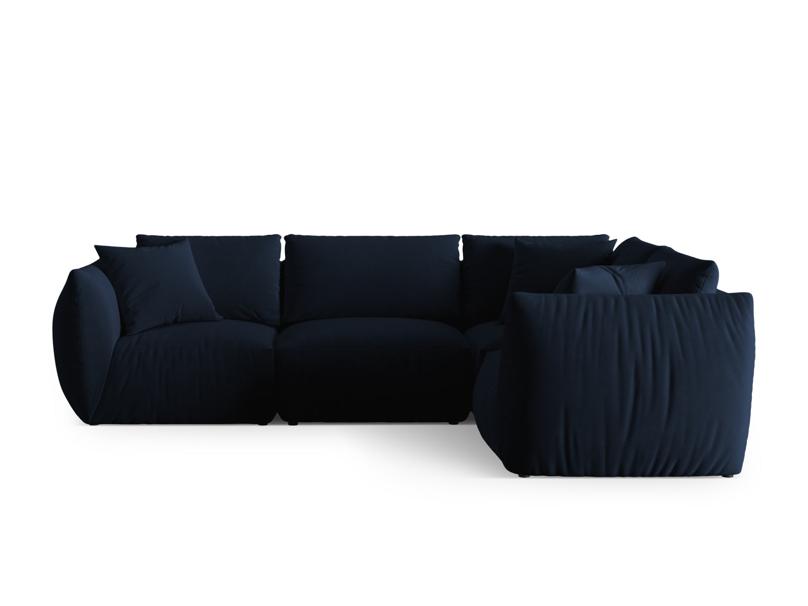 Chris Velour Ecksofa rechts 4 Sitzer in Royal Blue präsentiert im Onlineshop von KAQTU Design AG. Ecksofa rechts ist von Micadoni
