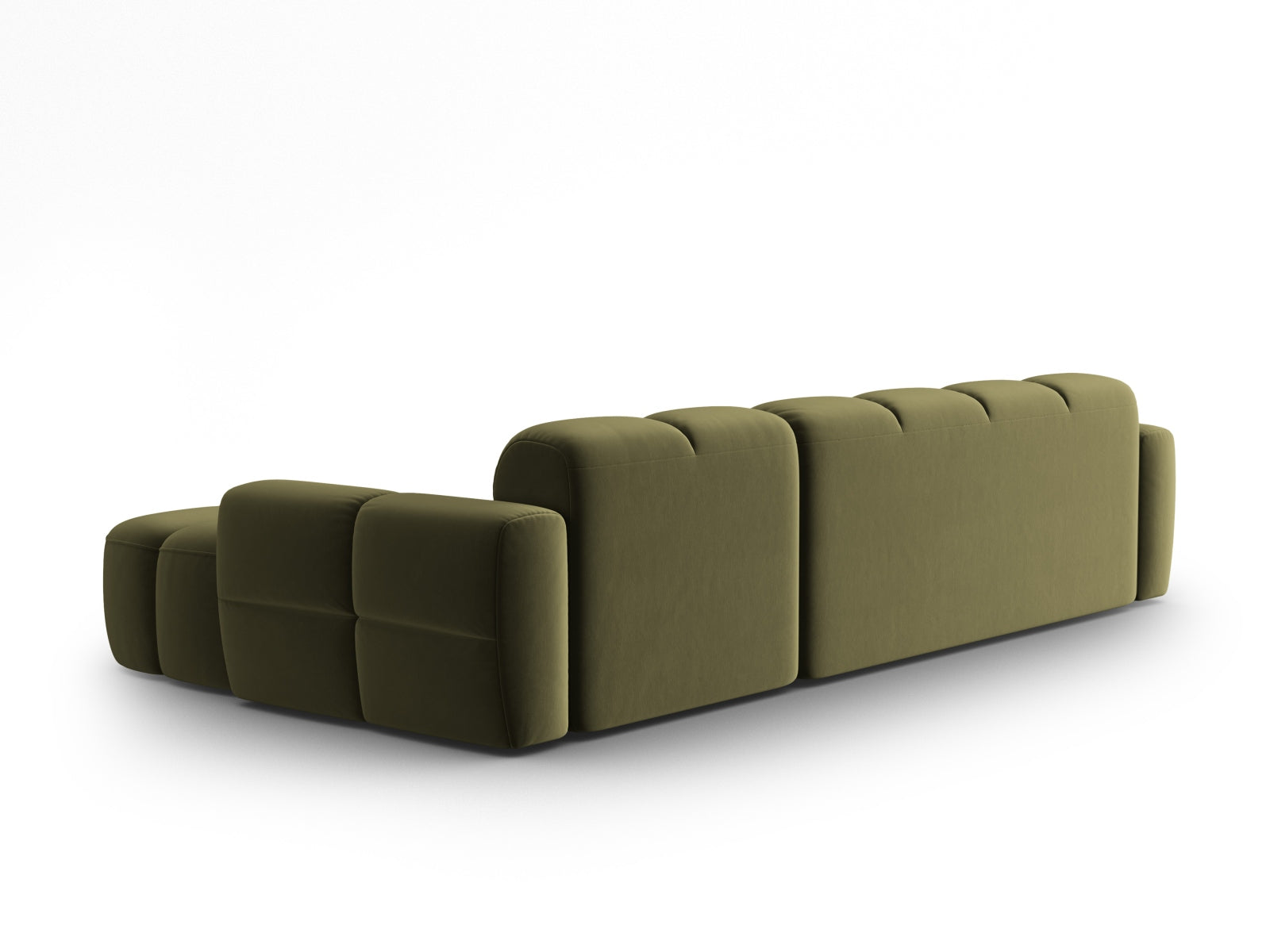 Entdecken Sie das elegante Lisa Velour Ecksofa rechts von Micadoni. Dieses 4-Sitzer Sofa bietet perfekten Komfort und stilvolles Design für Ihr Zuhause.