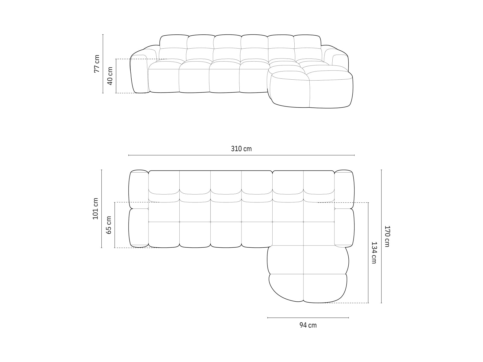 Entdecken Sie das elegante Lisa Velour Ecksofa rechts von Micadoni. Dieses 4-Sitzer Sofa bietet perfekten Komfort und zeitgemässes Design für Ihr Zuhause.